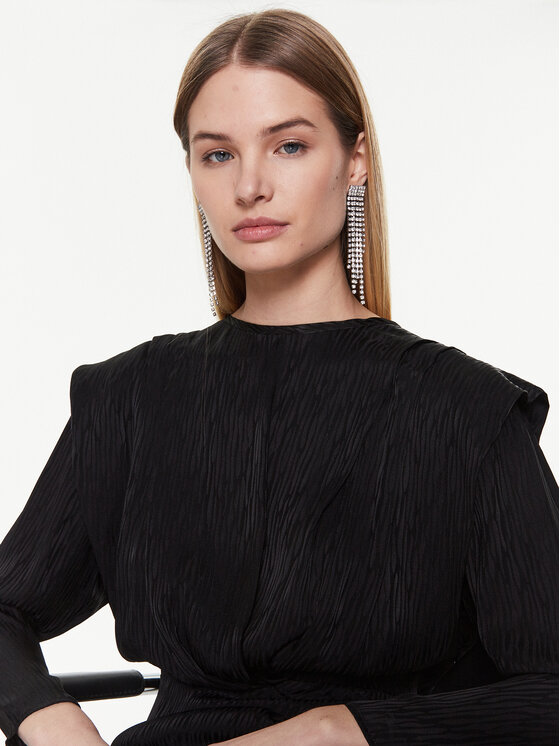 IRO IRO Kokteiļkleita Hiari AS094 Melns Regular Fit