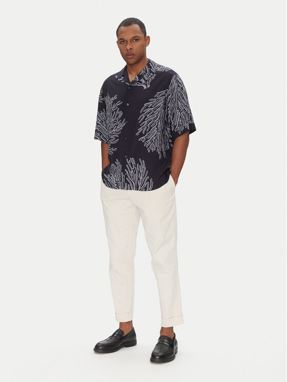 BOSS BOSS Cămașă Lapisy_M 50538280 Bleumarin Relaxed Fit