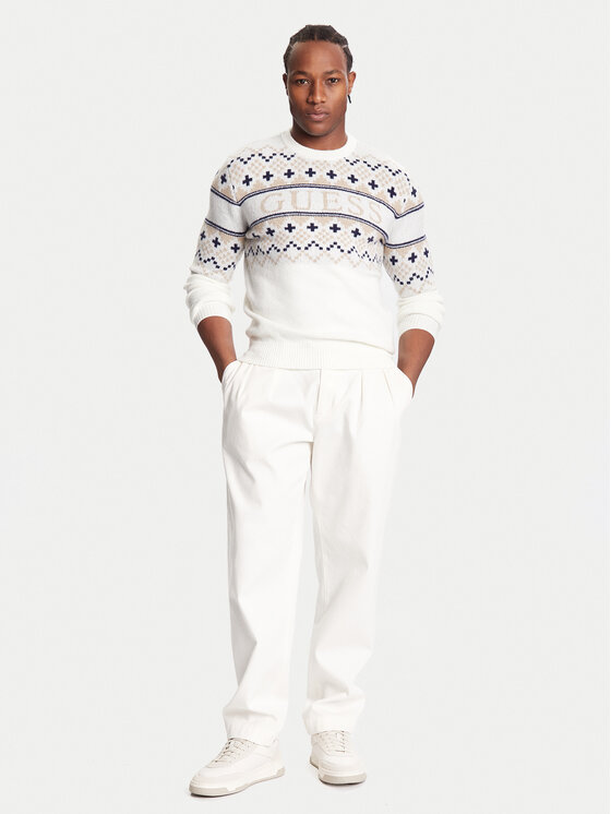 Guess Guess Pullover M5BR61 Z4142 Écru Regular Fit