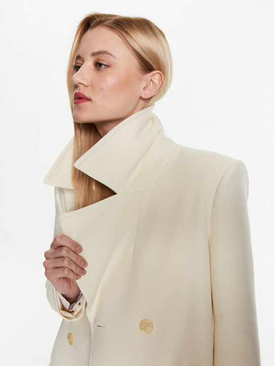 Patrizia Pepe Patrizia Pepe Pārejas mētelis 8O0071/A5J1-W346 Écru Regular Fit