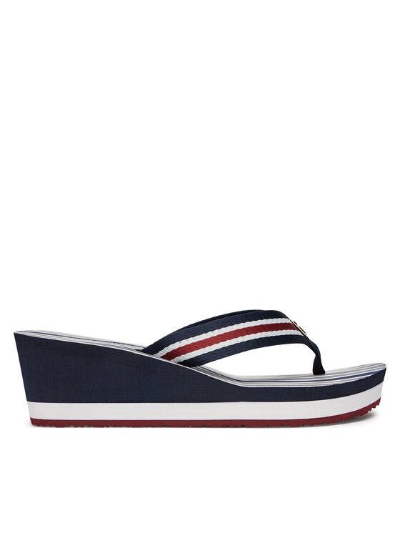 Tommy Hilfiger Tommy Hilfiger Čības uz pirksta FW0FW08371 Tumši zils