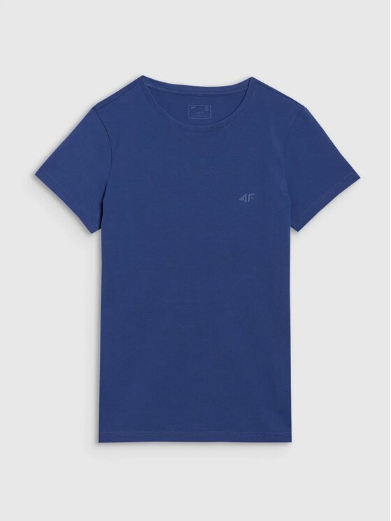 4F 4F T-shirt 4FWMM00TTSHF2255-031S Blu Slim Fit