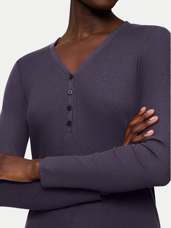 Triumph Triumph Μπλουζάκι πιτζάμας Mix&Match 10225031 Σκούρο μπλε Regular Fit