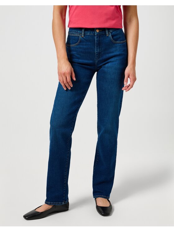 Wrangler Wrangler Jeansy STRAIGHT Granatowy Straight Leg