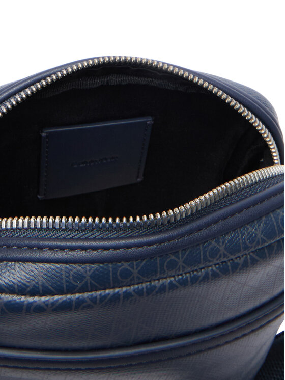 Calvin Klein Calvin Klein Borsellino Emblem Aop Coated Slim Reporter LV04D3334G Blu scuro