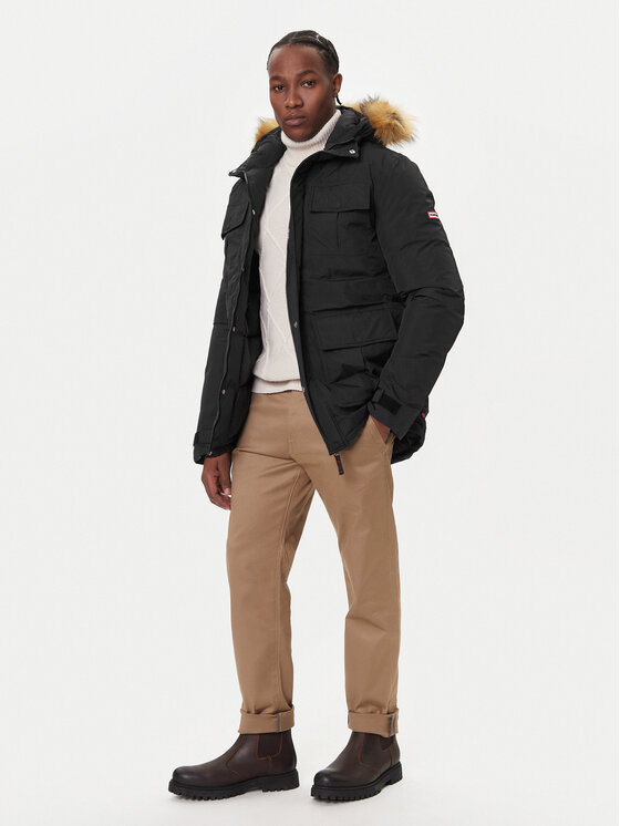 Hunter Hunter Куртка парка Angus HARM0018252 Чорний Regular Fit