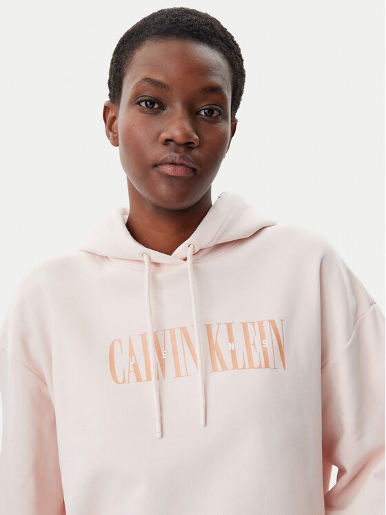Calvin Klein Jeans Calvin Klein Jeans Džemperis ar kapuci Varsity J20J225579 Rozā Regular Fit