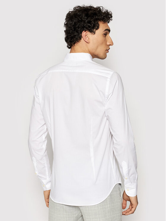 La Martina La Martina Koszula CCMC02 PP003 Biały Slim Fit