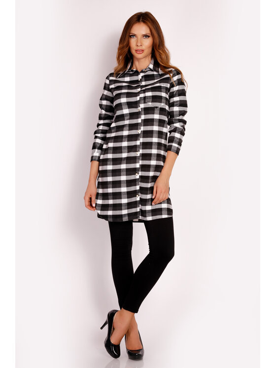 Awama Awama Koszula L002 Czarny Basic Fit