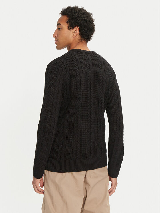 Jack & Jones Jack & Jones Sweter 12261436 Czarny Regular Fit