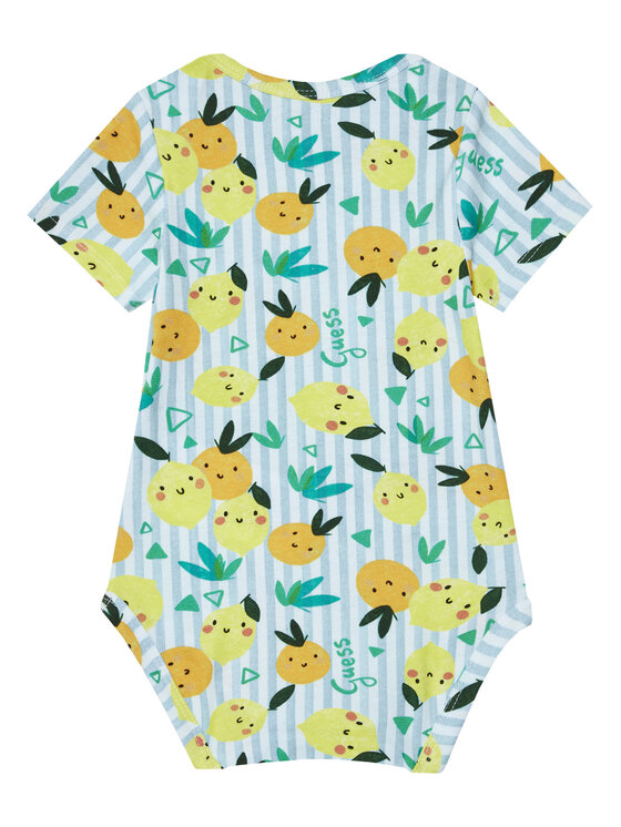 Guess Guess Bodija un šortu komplekts P6GG03 K6YW1 Dzeltens Regular Fit