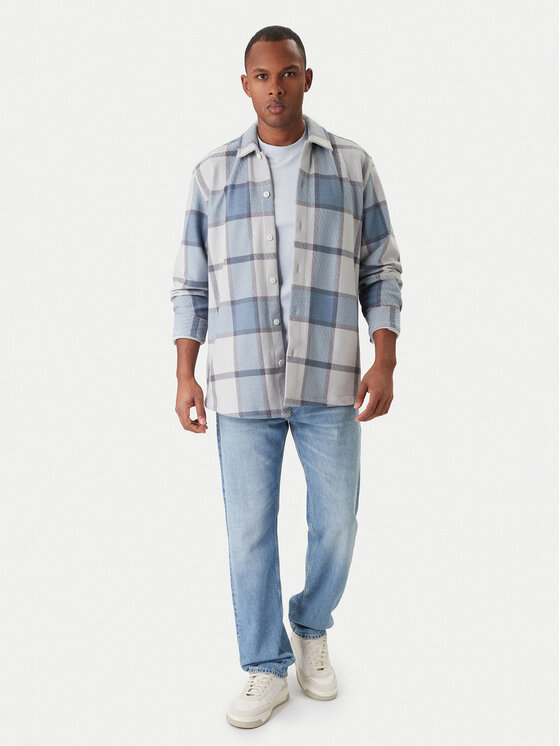 BOSS BOSS Cămașă Locky 50548968 Gri Oversize