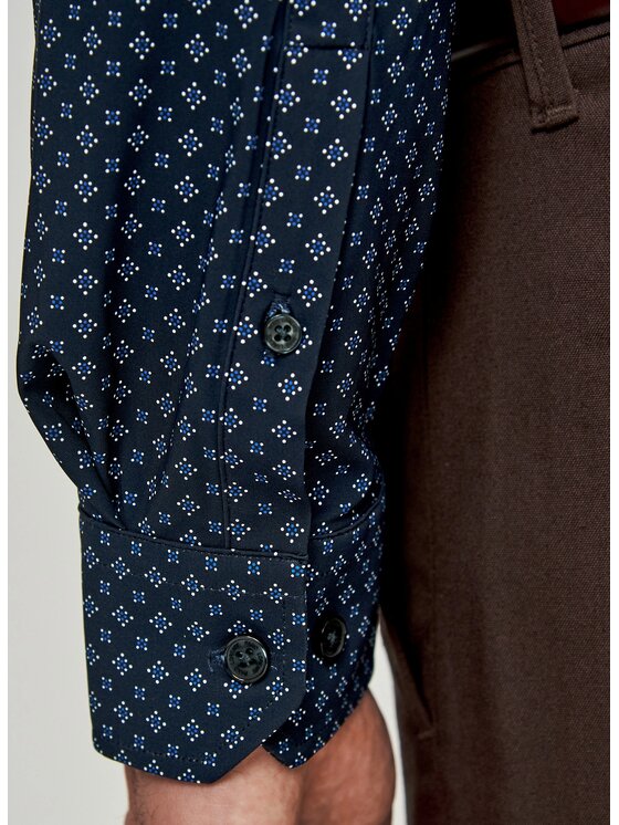 Pako Lorente Pako Lorente Koszula P26SF-1X-061 Granatowy Slim Fit