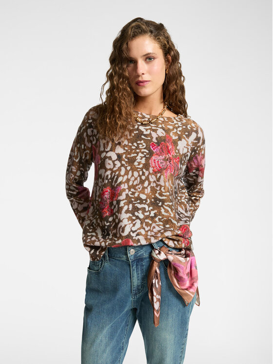 Elena Mirò Elena Mirò Maglione M467Z100633N0S1 Marrone Boxy Fit