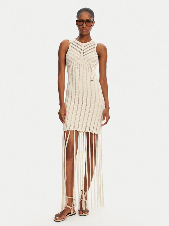 Patrizia Pepe Patrizia Pepe Трикотажна сукня 2A2916/K260-B823 Бежевий Regular Fit