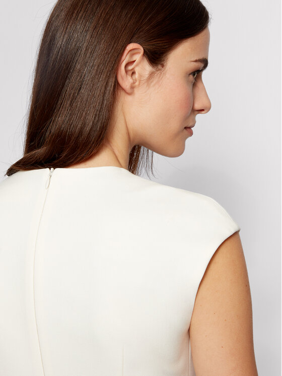 BOSS Boss Kasdieninė suknelė Dulipa 50451351 Balta Slim Fit