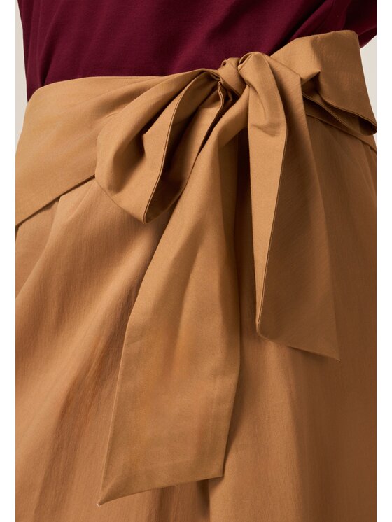 Oltre Oltre Spódnica maxi 1165R001524N002 Brązowy A-Line Fit