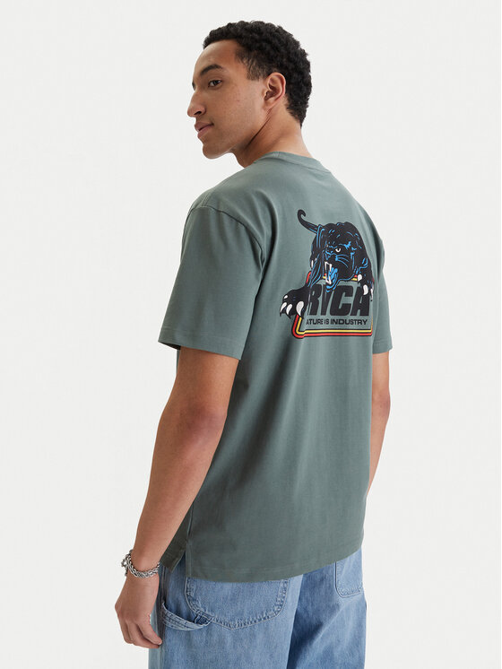 RVCA RVCA Tricou Penstation EVYZT00280 Verde Relaxed Fit
