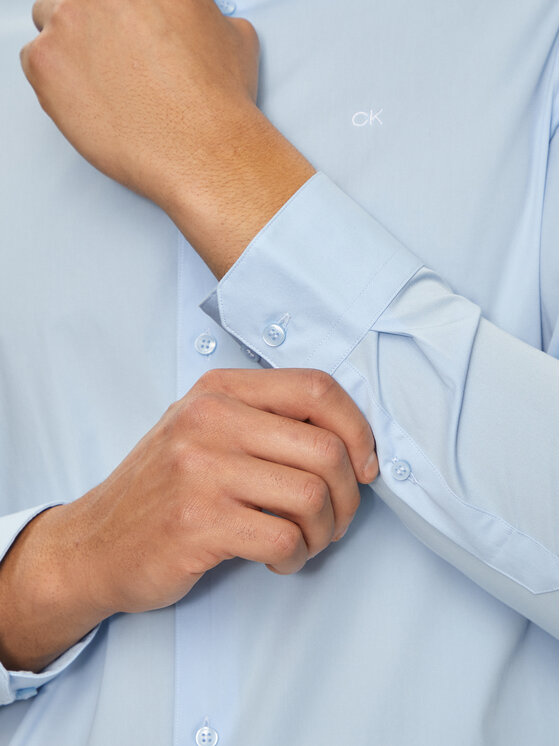 Calvin Klein Calvin Klein Camicia K10K110856 Blu Slim Fit