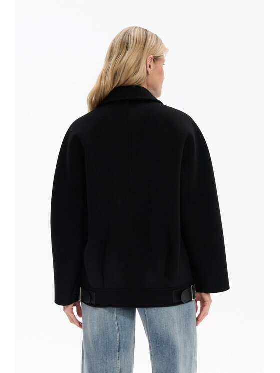 Deni Cler Milano Deni Cler Milano Kurtka przejściowa T-DC-9083-F5-90-90-1 Czarny Oversize