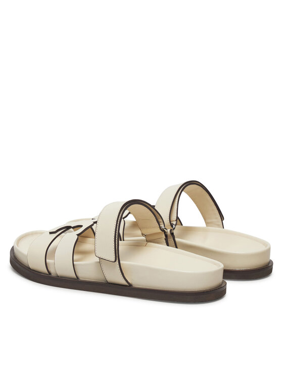 Tory Burch Tory Burch Şlapi Ines Sport Slide 161636 Écru
