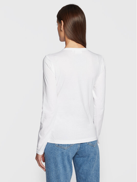 Calvin Klein Calvin Klein Blūze Smooth K20K205337 Balts Regular Fit