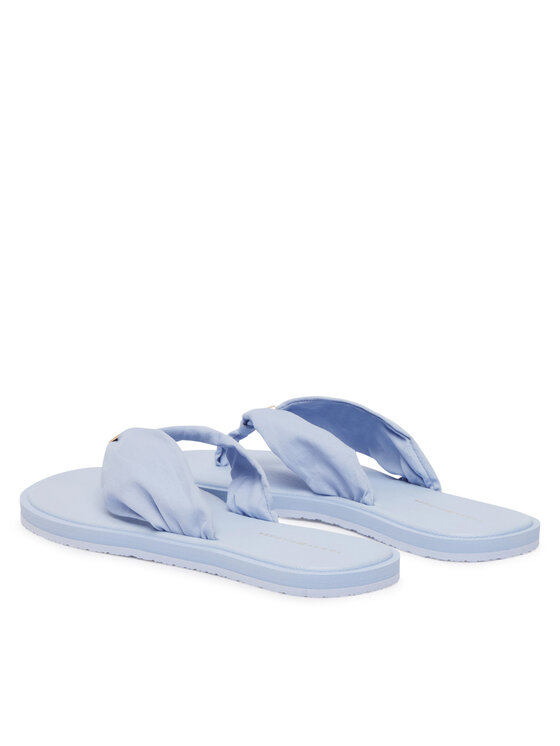 Tommy Hilfiger Tommy Hilfiger Šlepetės per pirštą Th Scandi Soft Summer Sandal FW0FW09421 Šviesiai mėlyna