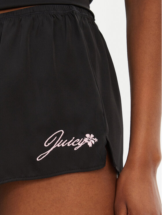 Juicy Couture Juicy Couture Szorty piżamowe JCLHS125512 Czarny Regular Fit