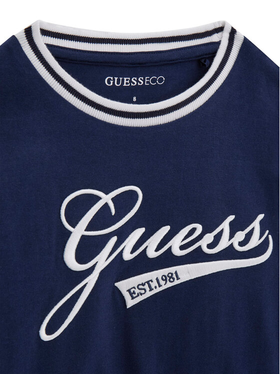 Guess Guess Bluza J6YI30 K3765 Granatowy Regular Fit
