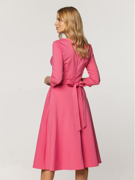 Willsoor Willsoor Sukienka koktajlowa 67864 Różowy A-Line Fit
