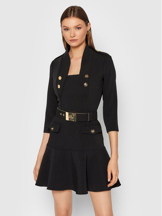 Abito da cocktail AB-009-16E2-V480 Nero Slim Fit