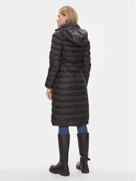 Tommy Hilfiger Tommy Hilfiger Зимно яке Global Stripe WW0WW39863 Черен Regular Fit