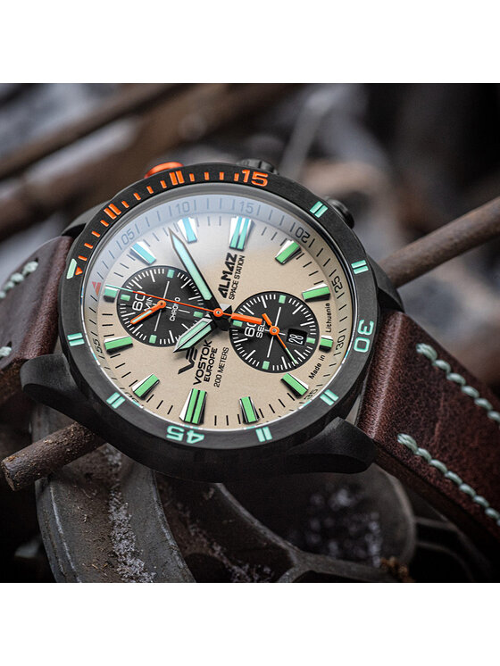 Vostok Europe Vostok Europe Zegarek 6S11-320C677 Brązowy