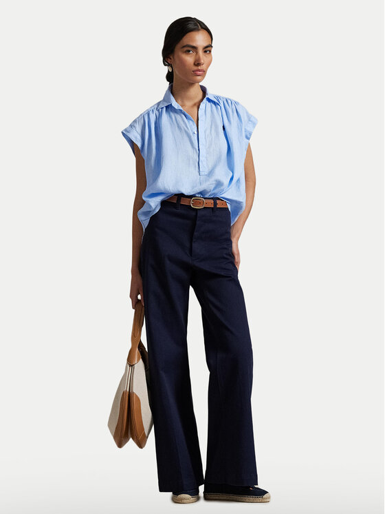 Polo Ralph Lauren Polo Ralph Lauren Cămașă 211935131005 Albastru celest Relaxed Fit