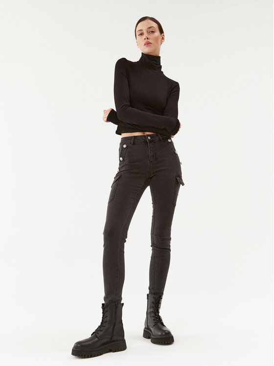 Morgan Morgan Džinsai 232-PEMA1 Pilka Slim Fit