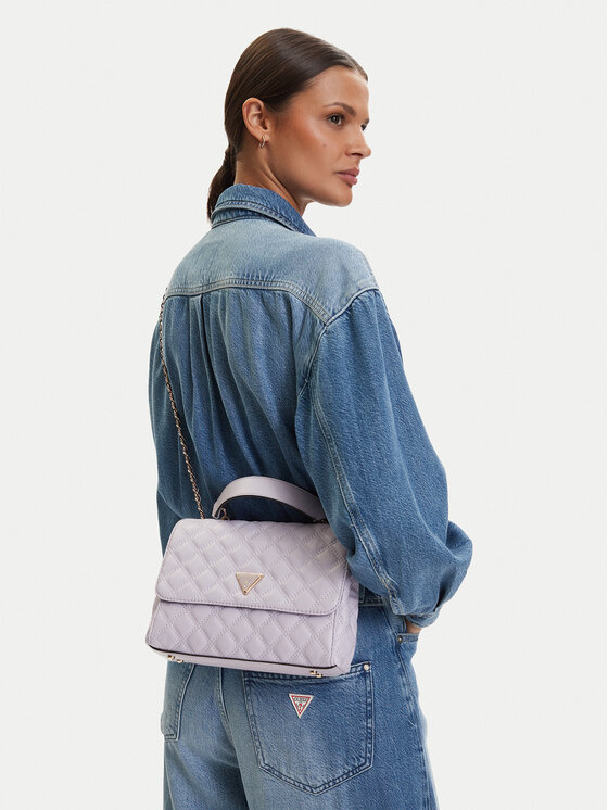 Guess Дамска чанта Giully II HWQG96 73200 Виолетов
