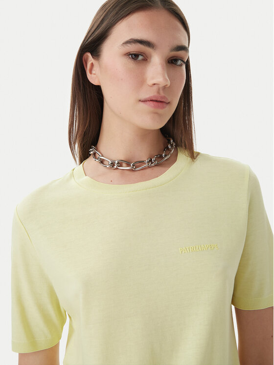 Patrizia Pepe Patrizia Pepe T-Shirt 2M4542/J419-Y841 Κίτρινο Regular Fit