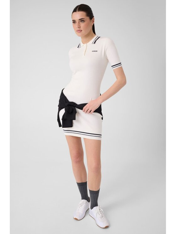 Guess Guess Sukienka codzienna 183936 Biały Classic Fit
