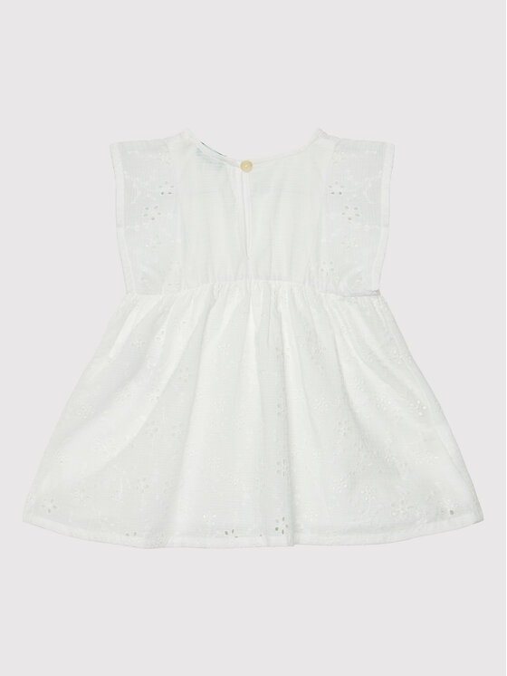 United Colors Of Benetton United Colors Of Benetton Vestito estivo 4POCGV00B Bianco Regular Fit
