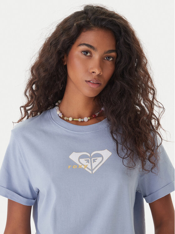 Roxy Roxy T-Shirt Oceanregular ERJZT06078 Blau Regular Fit