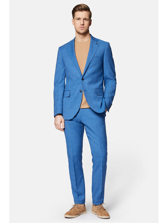Lancerto Lancerto Garnitur Albenga GA073124000001 Niebieski Slim Fit