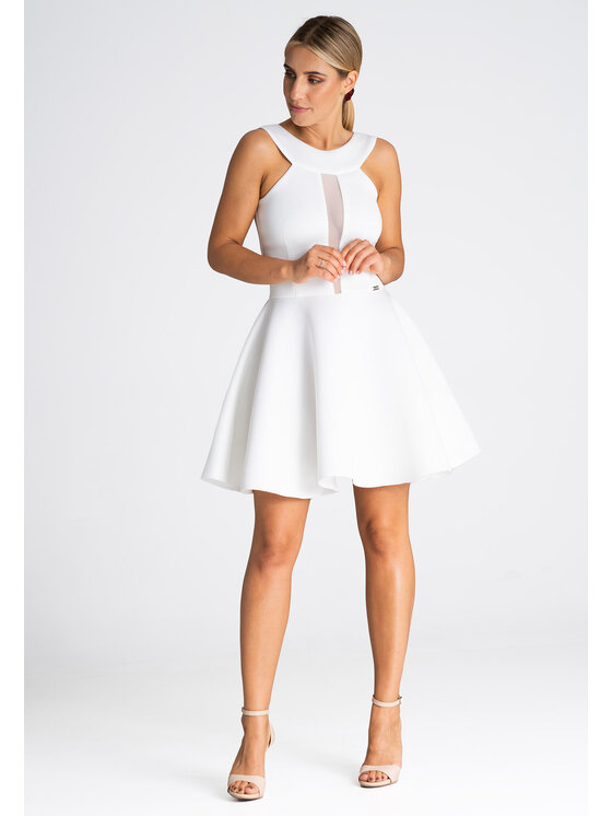 FIGL FIGLFIGL Vestito M974 Bianco Regular Fit