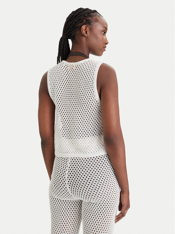 Guess Guess топ E6GR01 Z5632 Бял Regular Fit