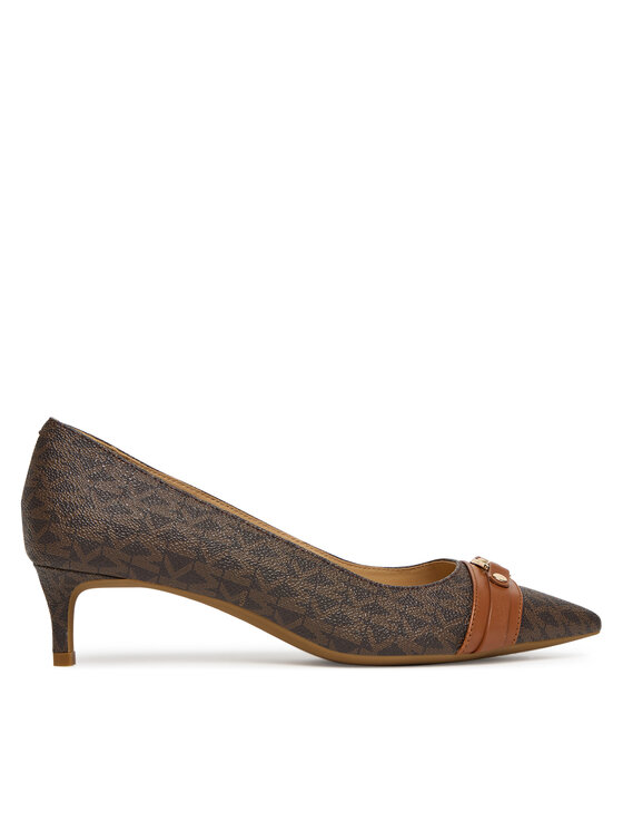 Pantofi cu toc subțire MICHAEL Michael Kors Mandy Flex 40T5MAMP1B Maro