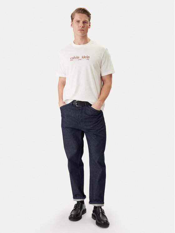 Calvin Klein Jeans Calvin Klein Jeans T-Shirt NYC Graphic LV14RE831G Bílá Regular Fit