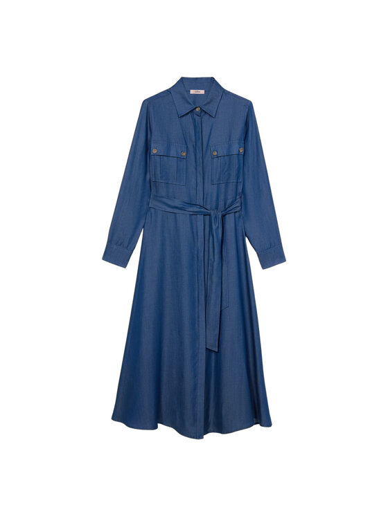 Oltre Oltre Abito da sera 7708R005103N034 Blu A-Line Fit