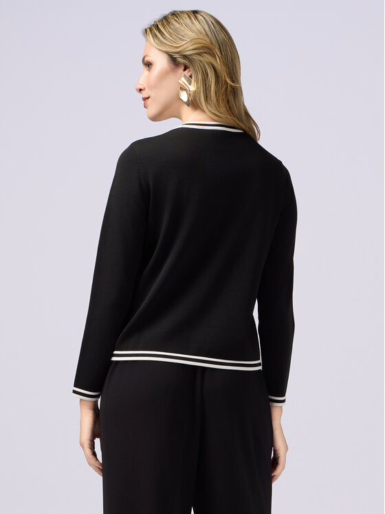 Oltre Oltre Cardigan M205J004935N0Z3 Nero Slim Fit