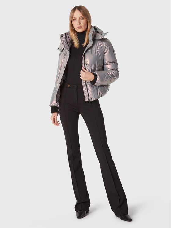Giubbotto piumino DP2J9082 Argento Regular Fit