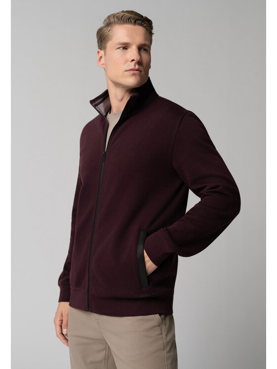 Volcano Volcano Bluza B-GLOR Fioletowy Regular Fit
