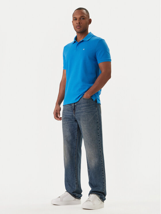 Calvin Klein Jeans Calvin Klein Jeans Polo marškinėliai LV040EM269 Žydra Regular Fit